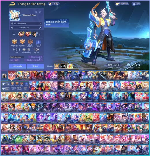 Siêu phẩm víp 10 gần 600
8 skin sss kèm anime
Nak 5 khỉ 5 vanhel 5
Nhiều skin ss hữu hạn ngon